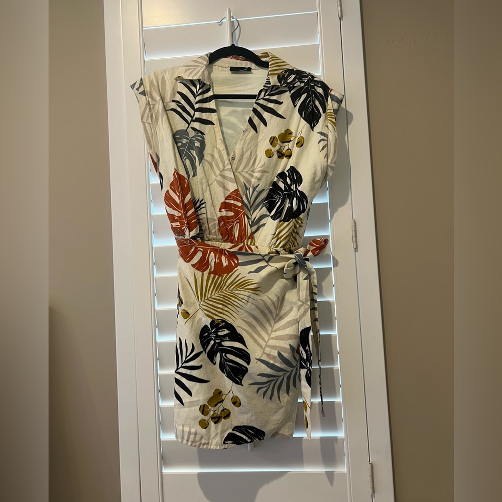Floral wrap dress